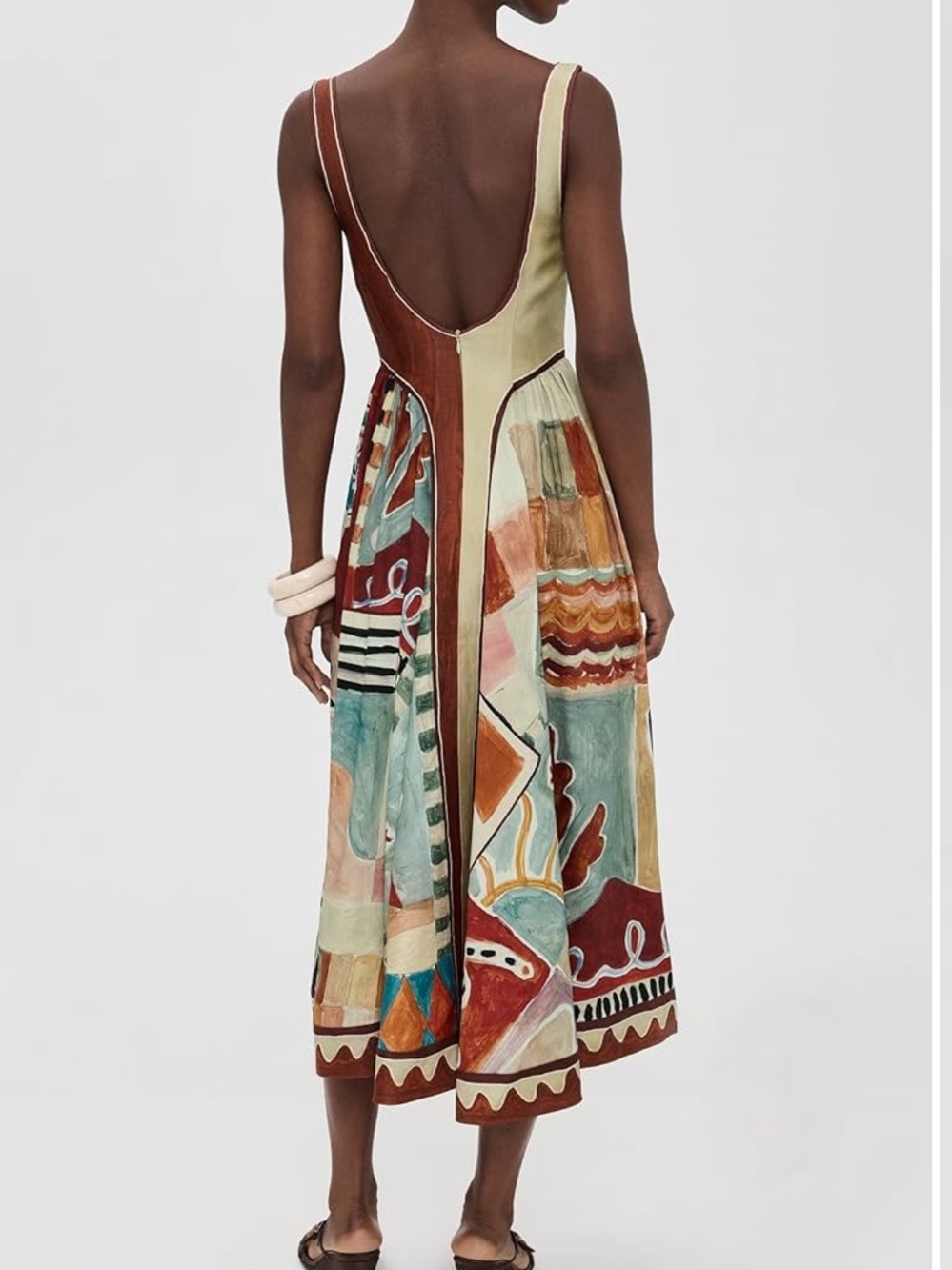 ALÉMAIS Michelle Square Neck Midi Dress- never worn, brand new alemais - Picture 3 of 8